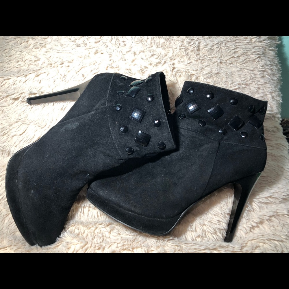 Black stiletto heels (ankle boots)
